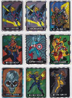 90s Marvel Masterpieces 93 1993 Unauthorized PRISM Stickers (U PICK 