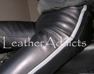 NEW* SEXY 100% Pure Leather ONE PANEL Mens Police Style Breeches 