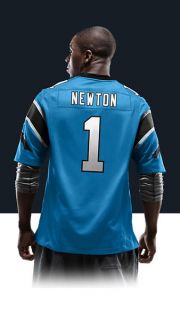   Cam Newton Mens Football Alternate Game Jersey 479410_455_B_BODY