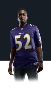    Ray Lewis Mens Football Home Limited Jersey 468913_567_A_BODY