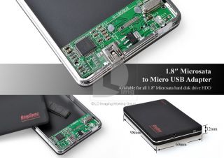 KingSpec USB External Enclosure Case Adapter Fr PC 1 8 Micro SATA 