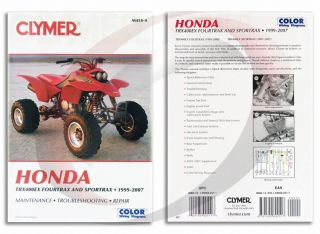 2001 2007 Honda TRX400EX Sportrax Repair Manual Clymer M454 4 Service 