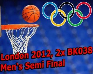 2012 London Olympics Basketball Mens Semi Final 2 4 Tickets BK038 USA 