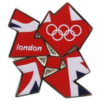 London 2012 Olympics Union Jack Flag Pin