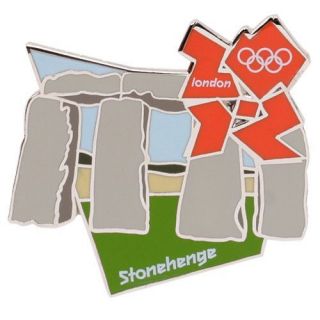 London 2012 Olympics Stonehenge Landmark Icon Pin
