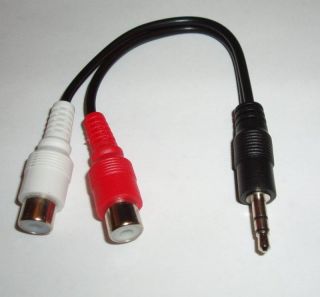5mm 1 8 Stereo Male Mini Plug to 2 Female RCA Cable