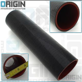ONE FOOT LONG Black Intercooler Piping Turbo 4 Ply Silicone 