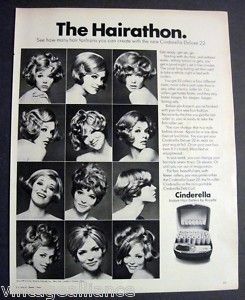 1968 Vintage Cinderella Hair Setter 60s Style 60s Ad