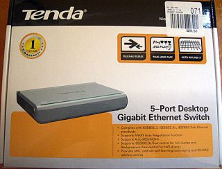 Tenda 5 Port Desktop Gigabit Ethernet Switch G1005D EC