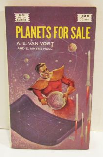 PLANETS FOR SALE~A.E. VAN VOGT~E. MAYNE HULL~SCIENCE FICTION PAPERBACK 