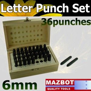 New Letter Number Steel Metal Die Stamp Punch Tool Set