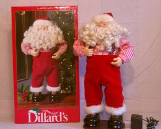 Dillards Trimmings Dancing Santa Jingle Bell Rock In Box 16 Inches 