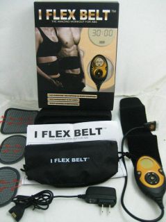 Flex Belt The System ABS Abdominal Muscle Massage AB Toning Workout 