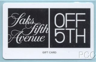 now free  off 5th 2011 gift card