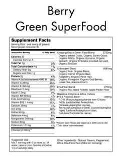 Amazing Grass Green Superfood Berry Powder 30 Serv