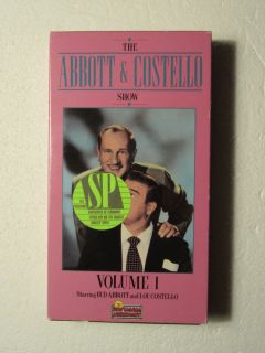 Abbott and Costello Show 1952 Volume 1 VHS Tape Nostalgia Merchant 
