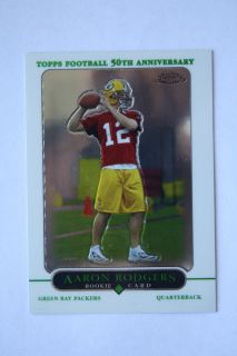 Aaron Rodgers 2005 Topps Chrome Rookie RC Packers 190