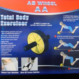 Abdominal AB Wheel Dual Exerciser Fitness Gym Workout