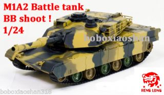 New Radio Remote Control M1A2 Abrams Tank BB Shooting