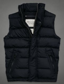 Abercrombie Fitch Mens Vest Calkins Brook Down Puffer Jacket Outerwear 