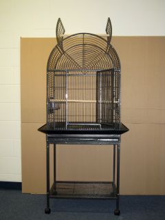 26x20 Parrot Bird cage Cages birds stand perch WB232k black vein