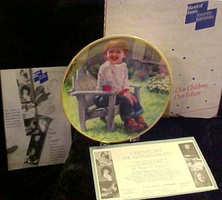 Abbie Williams A Time to Laugh March of Dimes Plate