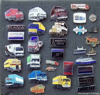   are some of the truck and other transportation pins that i have listed