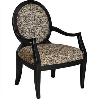 Powell Furniture Leopard Oval Back Accent Chair