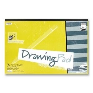 Meadwestvaco Academie Drawing Pad 24 Sheet s 12 x 18Each White Mead 