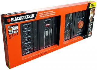   Decker Drill and Screwdriver Power Tool Accessory Set 195 PC