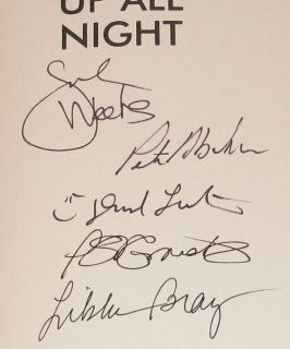Signed by 5 Authors Up All Night Abrahams Bray Weeks
