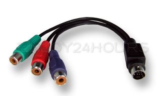 Note This is S Video to Component Cable (RED, GREEN, BLUE) adapter 