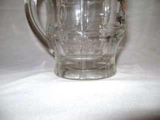 Vtg Dinkel Acker Privat Brivat CD 4L Glass Drinking Cup Mug 6 Pub Bar 