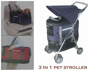 in 1 Pet Stroller Carrier Car Seat Cat or Dog New