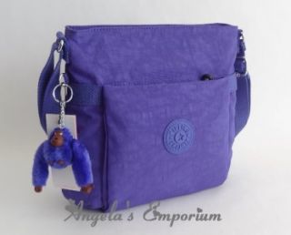 Kipling Addison Shoulder Crossbody Bag Bright Blue Purple