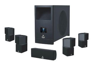   Home Theater System w Active Subwoofer and 5 Satellite Speakers
