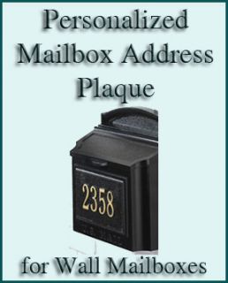 our mailbox address plaque front number panel available in 3 colors 