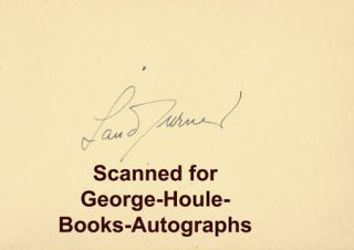 Lana Turner Autograph 1940s AA Nominated