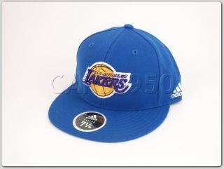 Los Angeles Lakers Hat Adidas Fitted Cap Blue NBA Kobe