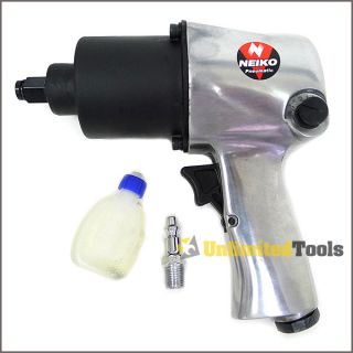 Drive Air Impact Wrench Twin Hammer 530ft lbs 7500rpm Automotive Tools 