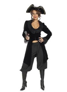 she captain sexy pirate adult costume includes faux suede captains 