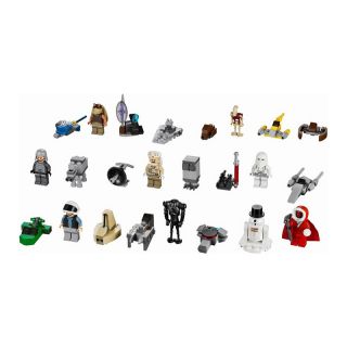 wars themed gifts features 9 minifigures including 2 holiday themed 