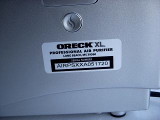 Oreck XL Airps Professional HEPA Air Purifier Cleaner