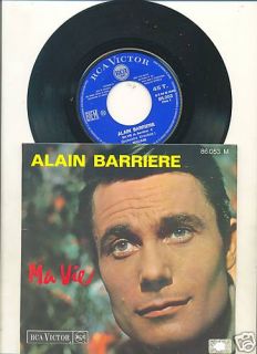 Alain Barriere MA Vie Original French PS 45rpm EP 1966
