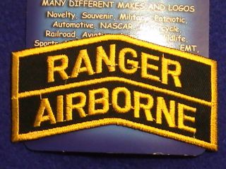 Patch US Military US Army Ranger Airborne Tab in full Color