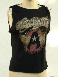 Aerosmith Retro Rock Roll Anne Darlene Tshirt Small