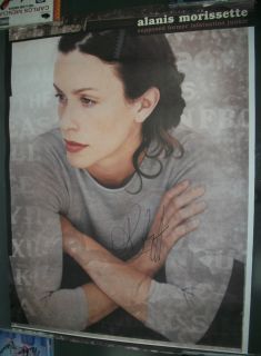 Alanis Morisette RARE Authentic Hand Signed Promo Lithograph Poster 
