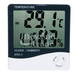 Multi function HTC 1 Digital LCD Alarm Clock Temperature Humidity 
