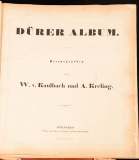 C1856 Durer Album Herausgegeben Von w V Kaulbach Und A Krelig Engraved 