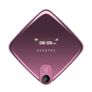 New Pink Alcatel OT 808A 808 Unlocked GSM World Phone QWERTY Flip Cell 